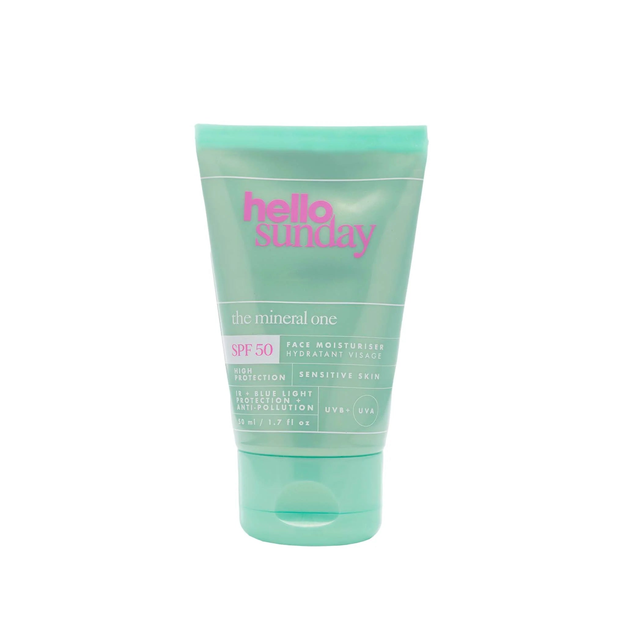 The mineral one Face cream SPF 50 HELLO SUNDAY The BLOOOM