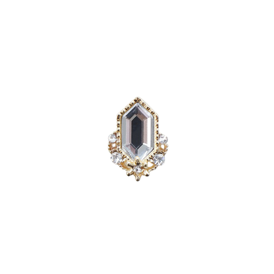 Make.N Crystal Bouquet Swarovski Frame Parts set Long Hexagon Frame set (08-2Gold) | Make.N