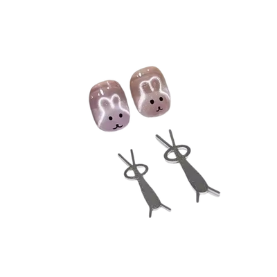 Ijzeren Cat eye Bunny-tool – Konijn design Rechte oortjes | The BLOOOM