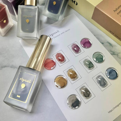 RIPOSO Mute Ink Collection 6pcs/set + Seasoning Glitter ink | Riposo
