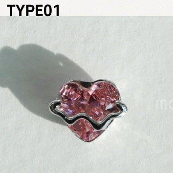 Make.N X Pochit Heart Crush Parts 87.1 Rosebud Heart Nail Charm | Make.N