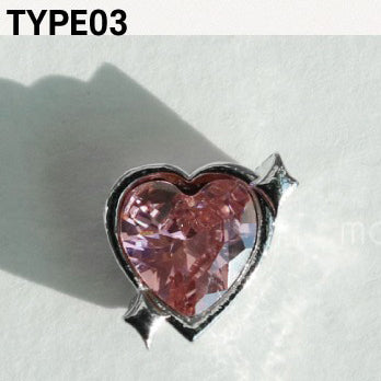 Make.N X Pochit Heart Crush Parts 87.3 Shooting Heart Nail Charm | Make.N