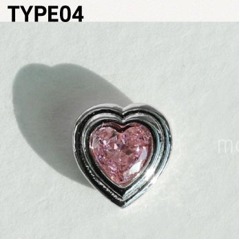 Make.N X Pochit Heart Crush Parts 87.4 Pink Heart Nail Charm | Make.N