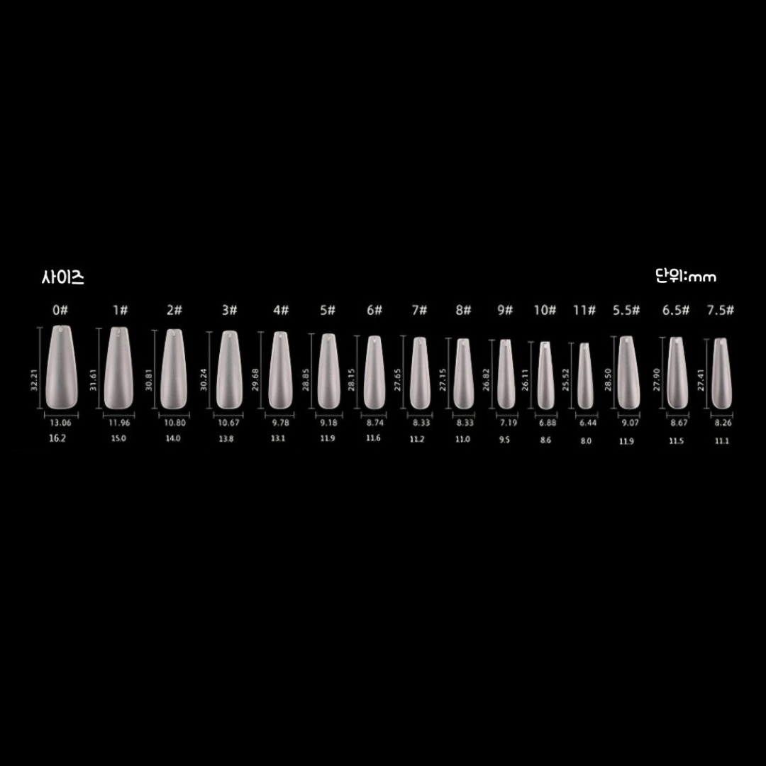 RIPOSO Just 10 Tip Matte Coffin slim Long 300 pcs | Risposo