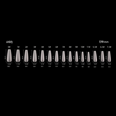 RIPOSO Just 10 Tip Matte Coffin slim Long 300 pcs | Risposo