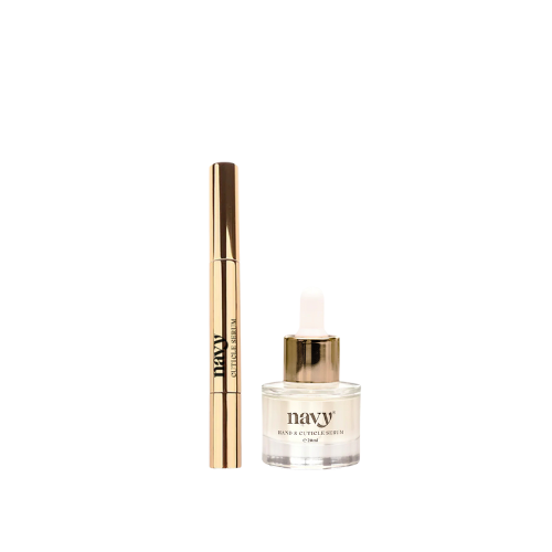 Navy Cuticle Serum Pen + Dropper DUO | Navy