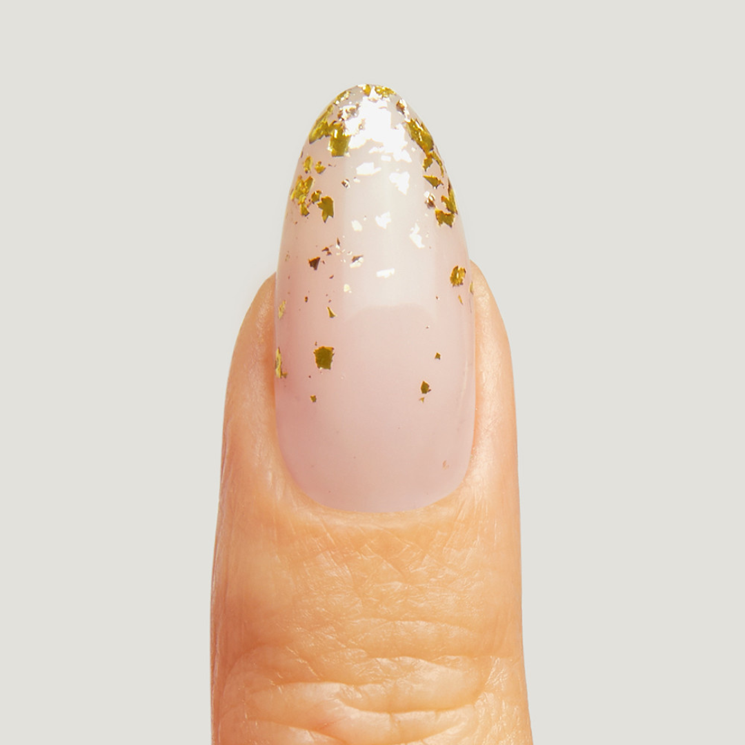 Gold Metallic Leaf Flakes | The GelBottle