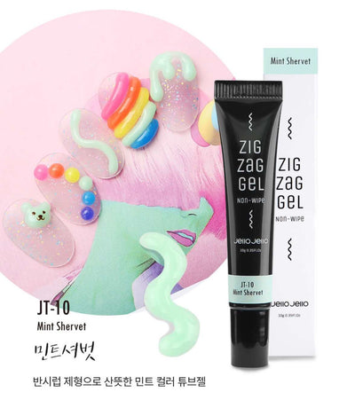 Zig zag 3D gel (No wipe) JT-10 Mint Shervet | Jello jello