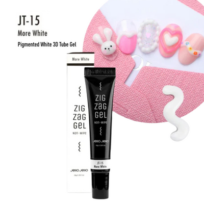 Zig zag 3D gel (No wipe) JT-15 More White | Jello jello