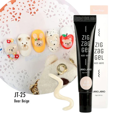 Zig zag 3D gel (No wipe) JT-25 Bear Beige | Jello jello