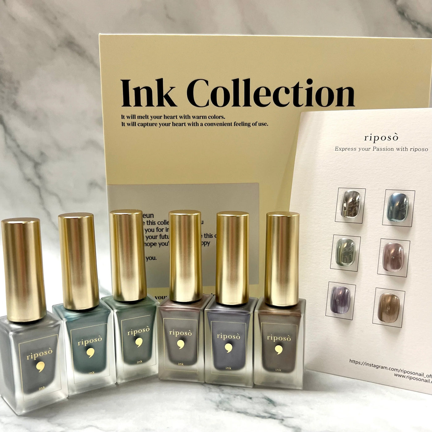 RIPOSO Metal Ink Collection 6pcs | Riposo