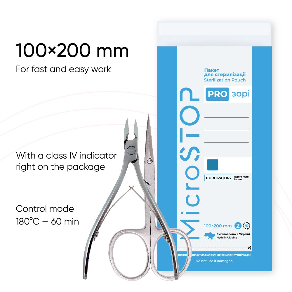 MicroSTOP PROzori Sterilisatiezakjes met Indicator - 100 pcs 100x200 | MicroSTOP