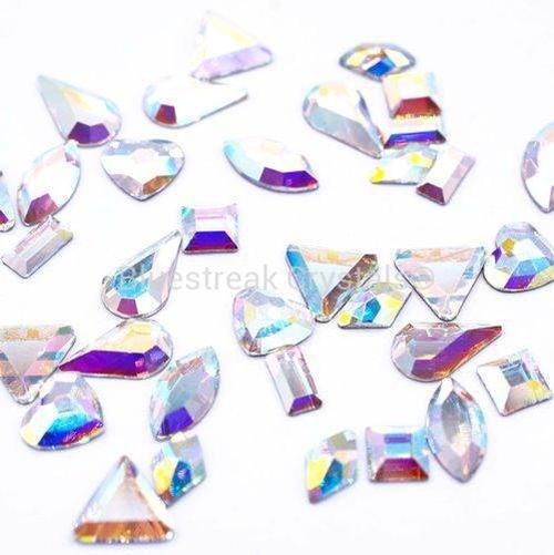 Preciosa Flatback Crystals Mix Shapes Crystal AB | Bluestreak Crystals