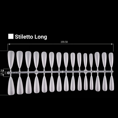 RIPOSO Just 10 Tip Matte Stiletto slim Long 300 pcs | Risposo