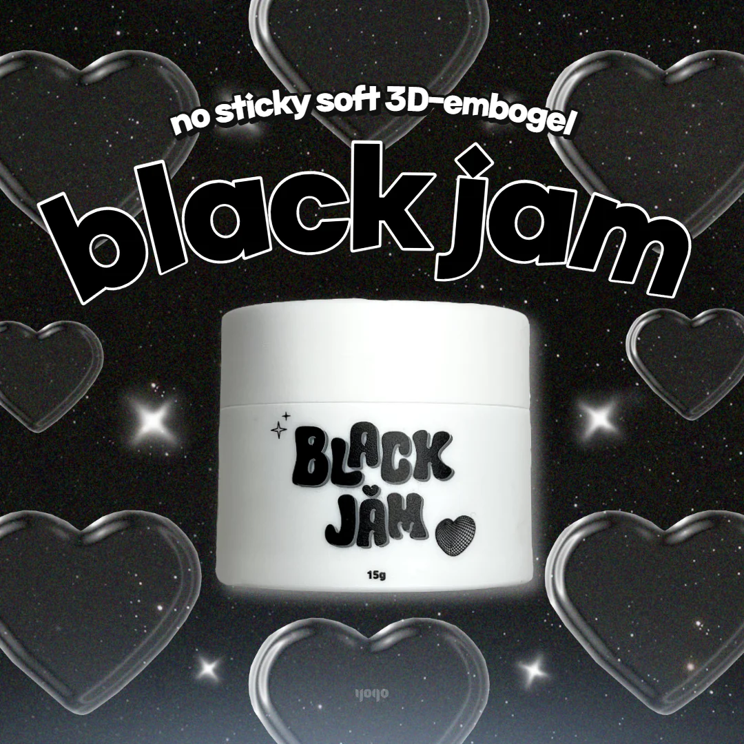 YOGO Black Jam 3D Black Clay - Embossing Gel | Yogo