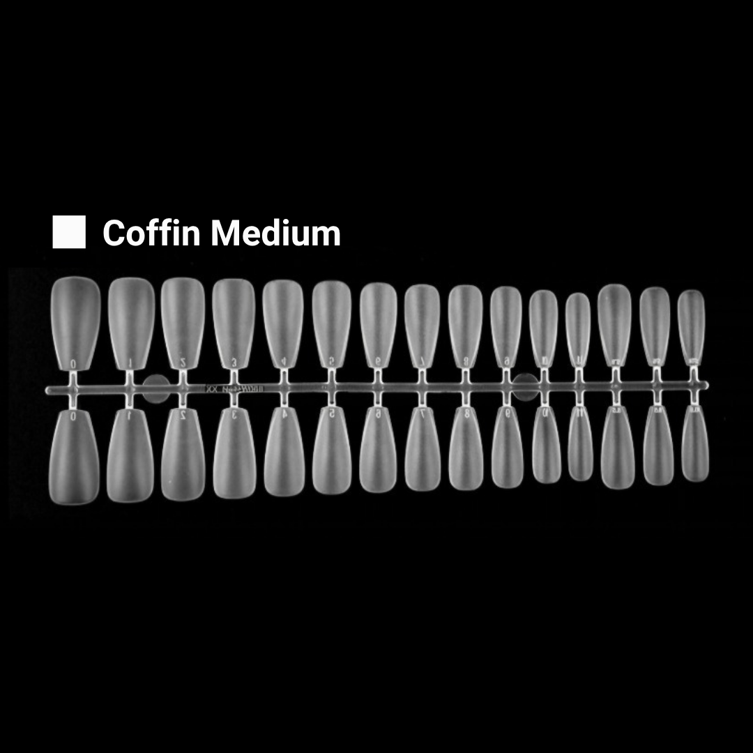 RIPOSO Just 10 Tip Matte Coffin medium 300 pcs | Risposo