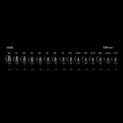 RIPOSO Just 10 Tip Matte Coffin medium 300 pcs | Risposo