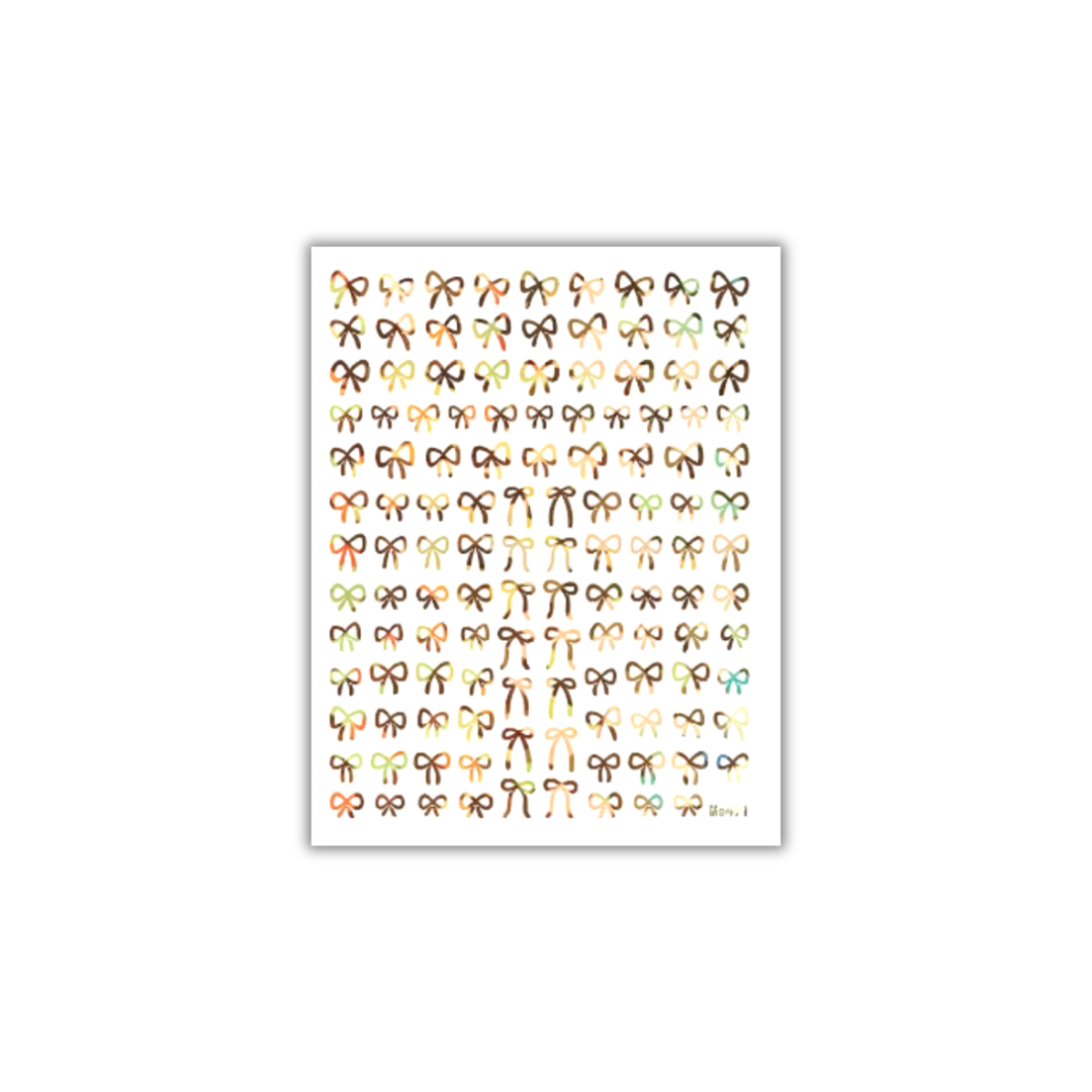 Strikjes stickers Gold Holo print | The BLOOOM