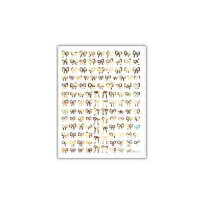 Strikjes stickers Gold Holo print | The BLOOOM