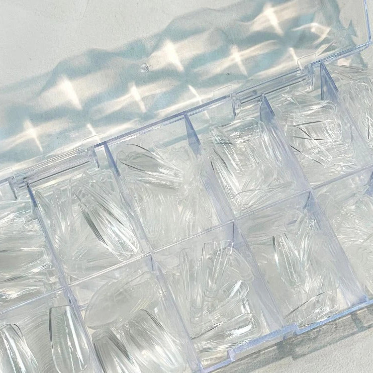 RIPOSO Just 10 Tip Coffin Clear 504 pcs | Risposo