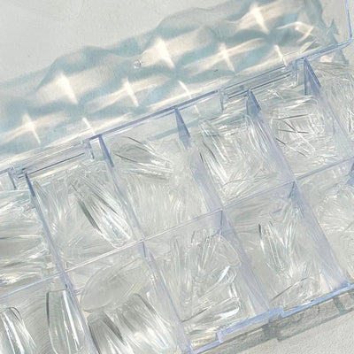 RIPOSO Just 10 Tip Coffin Clear 504 pcs | Risposo