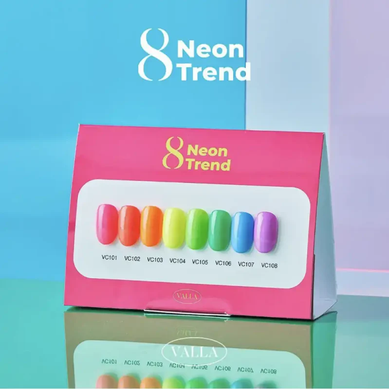 VALLA Neon Trend Collection 8pcs | Valla