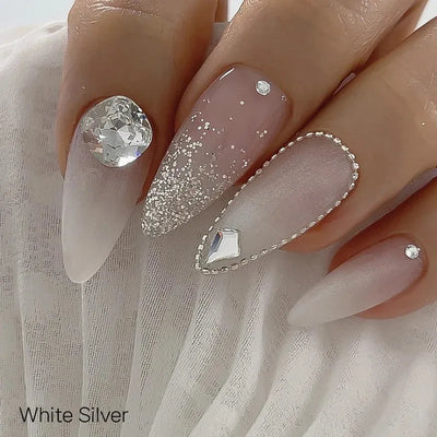 Nudi Glitter Gel Silver Nailbayo DOI | Nailbayo