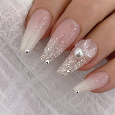 Glitter Gel Wedding Nailbayo DOI | Nailbayo