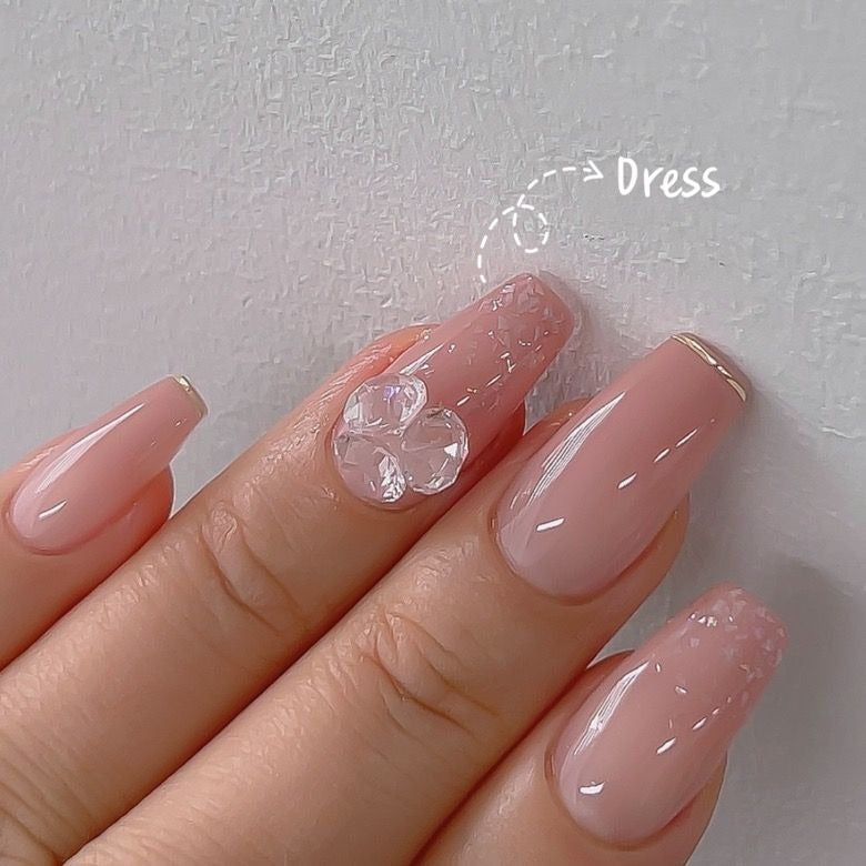 Glitter Gel Dress Nailbayo DOI | Nailbayo