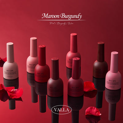 VALLA Maroon Burgundy Collection 8pcs | Valla