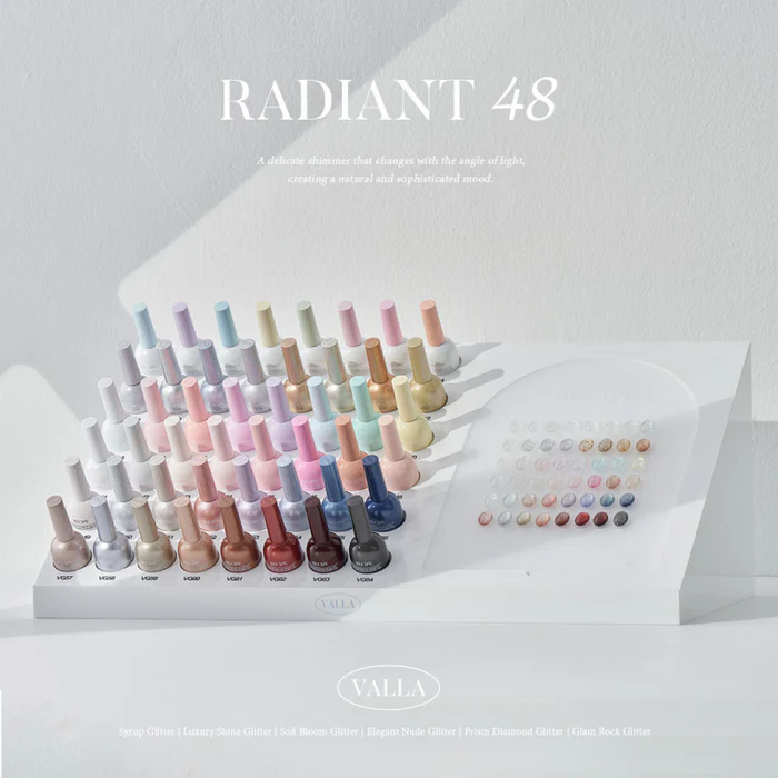 VALLA Glitter RADIANT 48 Edition Full SET 48pcs | Valla