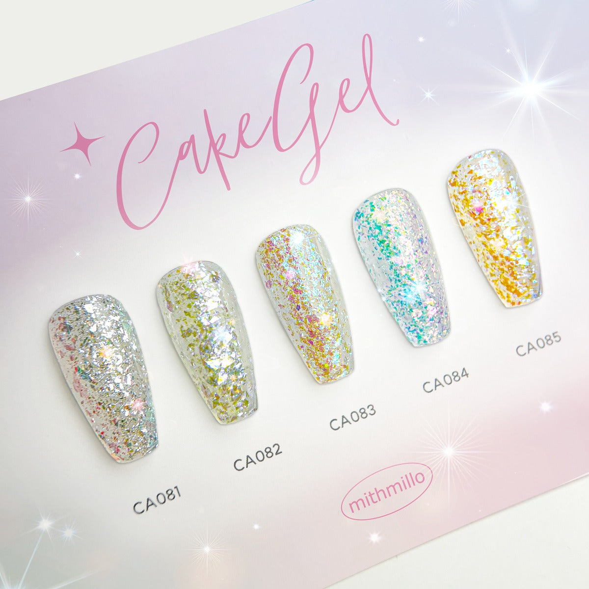 Flake Cakegel Series 2 Glitter (5 kleuren - CA81-85) | Mithmillo