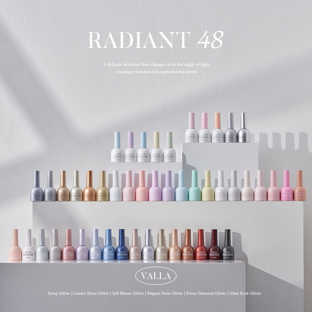 VALLA Glitter RADIANT 48 Edition Full SET 48pcs | Valla