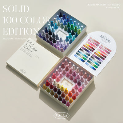 VALLA Solid 100 Non-Wipe Color Collection 100pcs/set | Valla