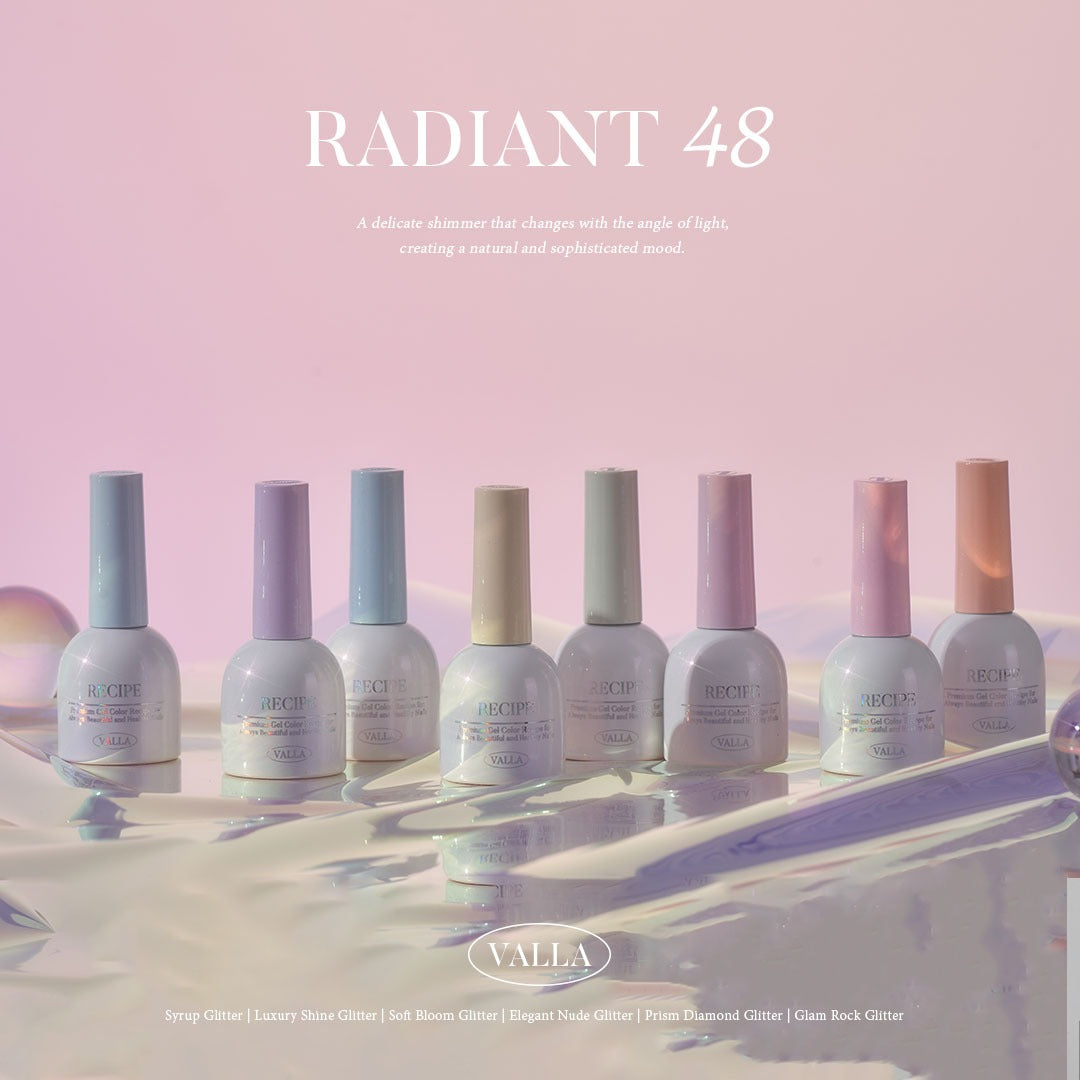 VALLA Glitter RADIANT 48 Edition 1 Syrup Glitter set | Valla