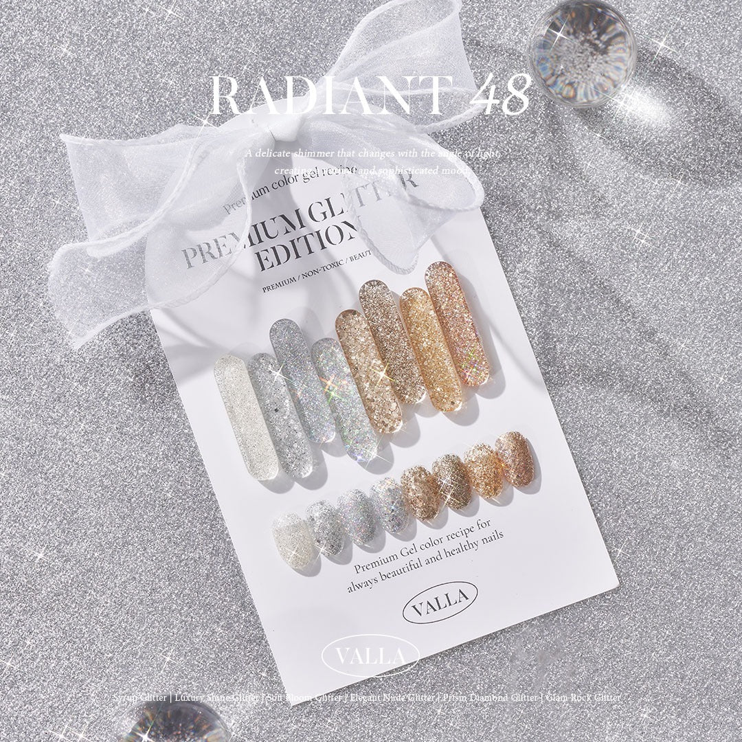VALLA Glitter RADIANT 48 Edition Full SET 48pcs | Valla