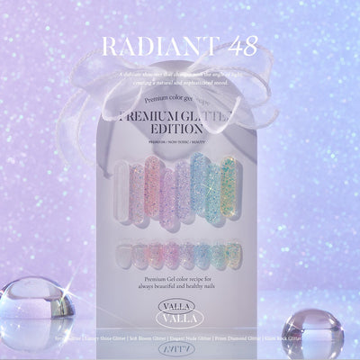 VALLA RADIANT 48 Edition 3 Soft Bloom Glitter set | Valla
