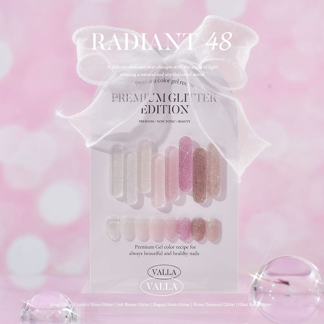 VALLA Glitter RADIANT 48 Edition Full SET 48pcs | Valla