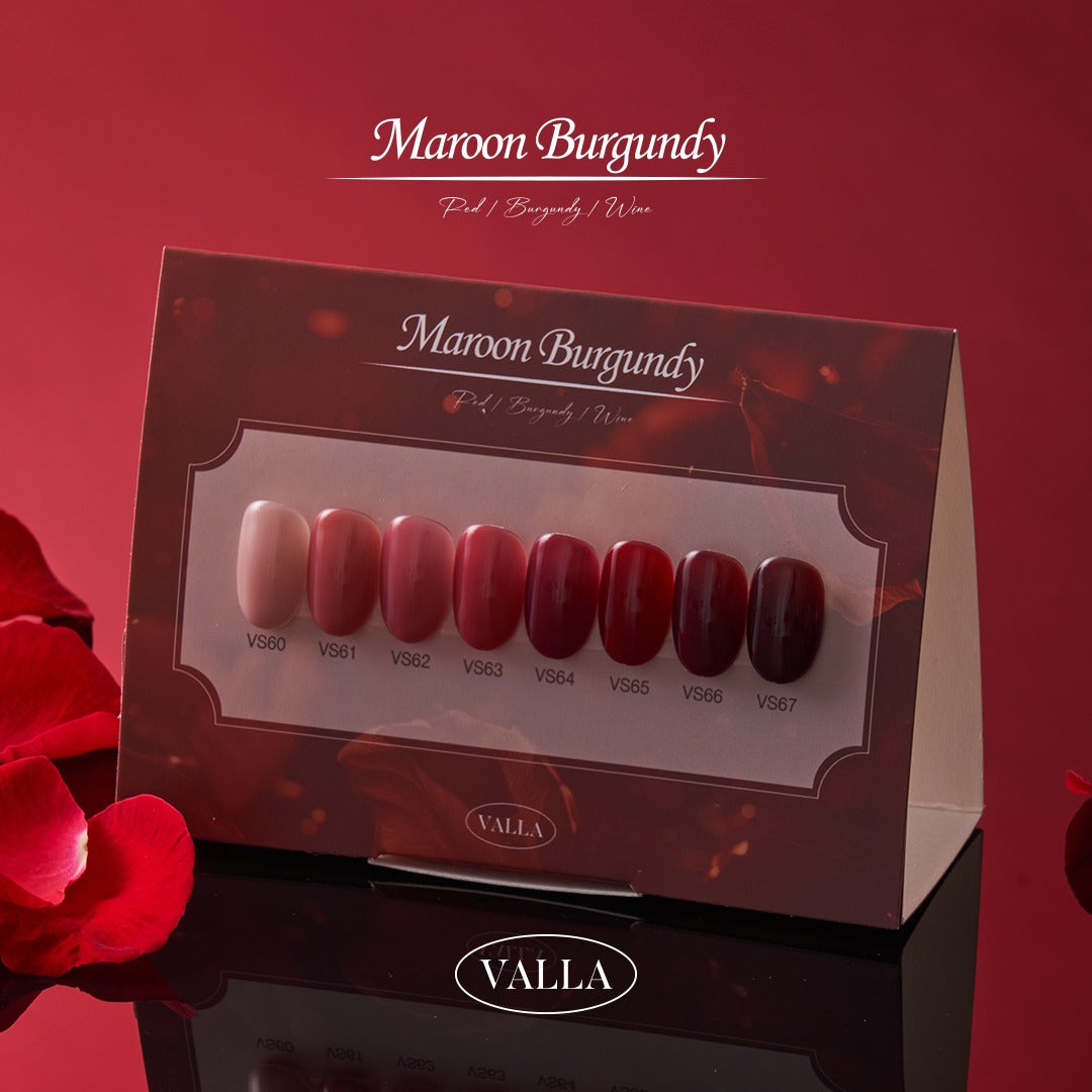 VALLA Maroon Burgundy Collection 8pcs | Valla