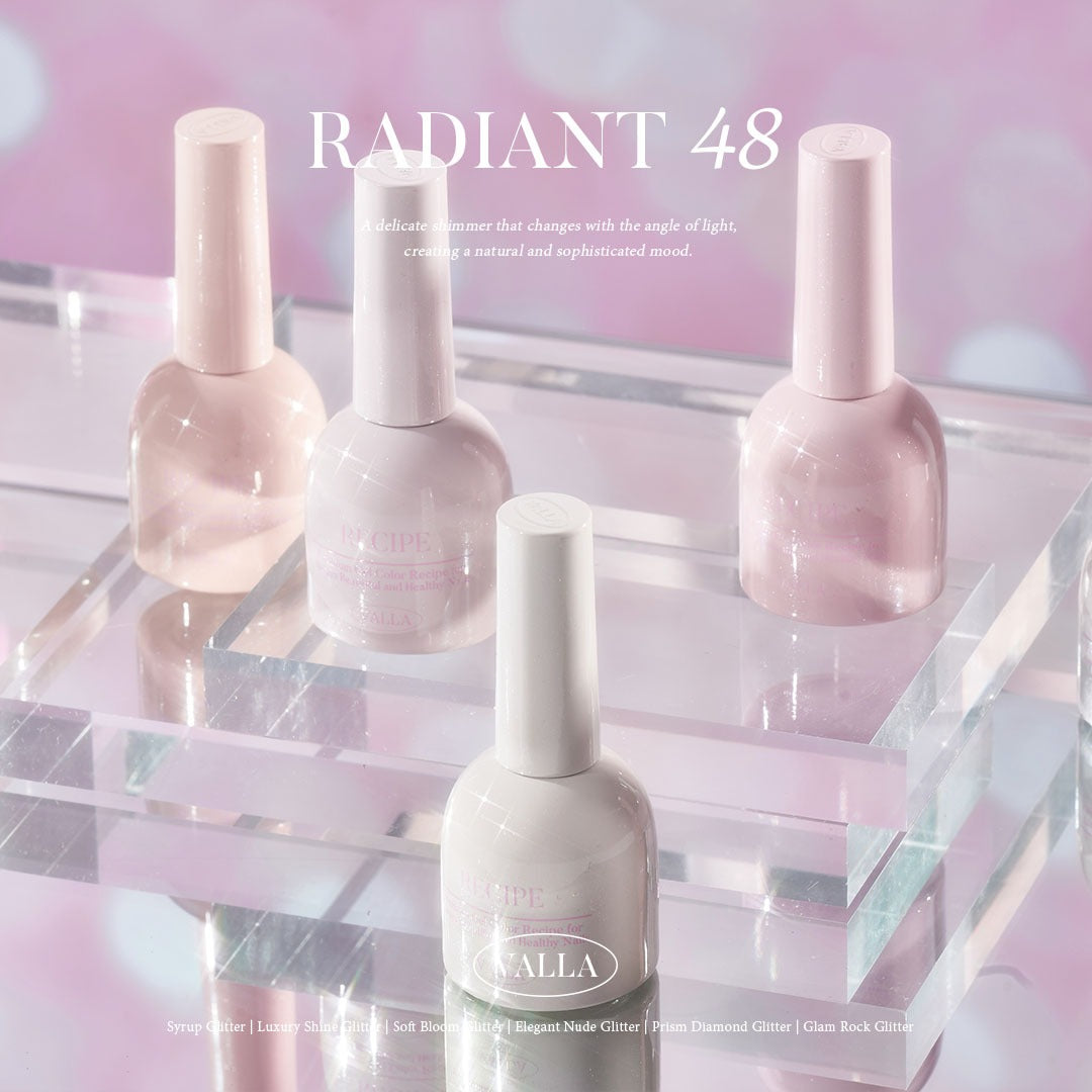 VALLA Glitter RADIANT 48 Edition 4 Elegant Nude Glitter set | Valla