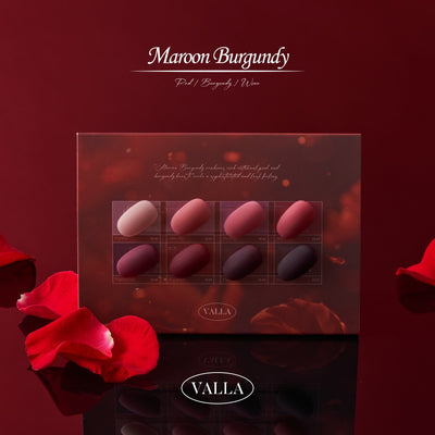 VALLA Maroon Burgundy Collection 8pcs | Valla