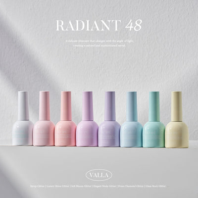 VALLA RADIANT 48 Edition 3 Soft Bloom Glitter set | Valla