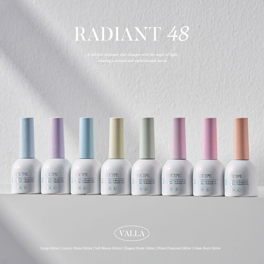VALLA Glitter RADIANT 48 Edition 1 Syrup Glitter set | Valla