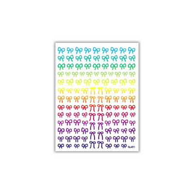 Strikjes stickers Regenboog | The BLOOOM