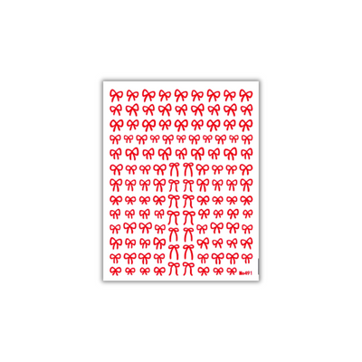 Strikjes stickers Rood | The BLOOOM