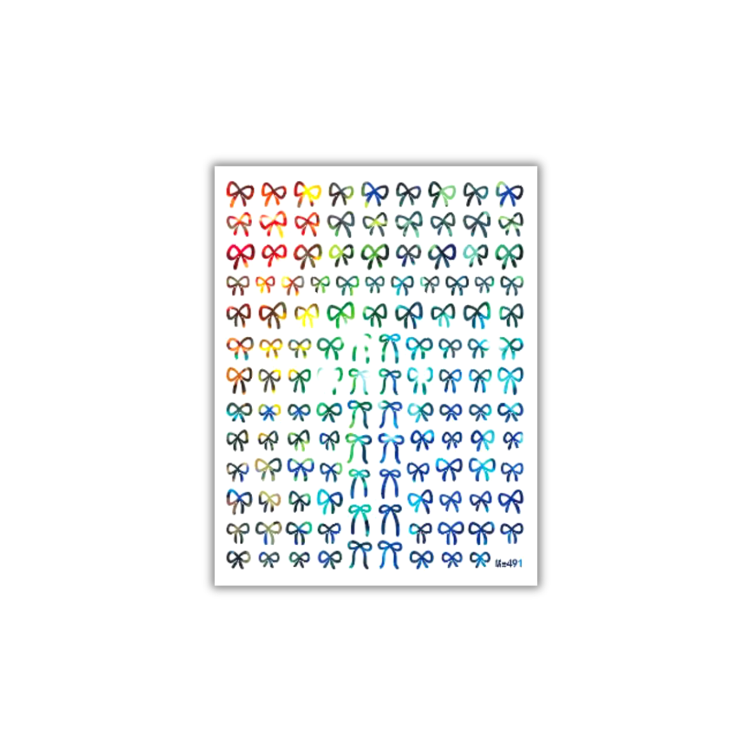 Strikjes stickers Silver Holo print | The BLOOOM