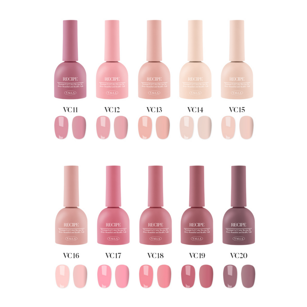 VALLA Solid gel Cool pink collection | Valla