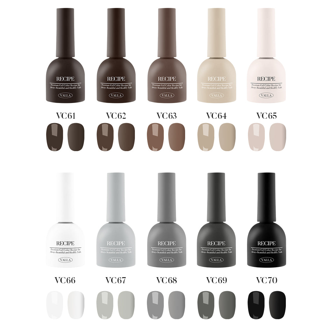 VALLA Solid gel Grey collection | Valla