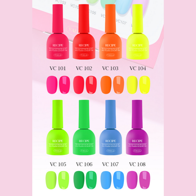 VALLA Neon Trend Collection 8pcs | Valla