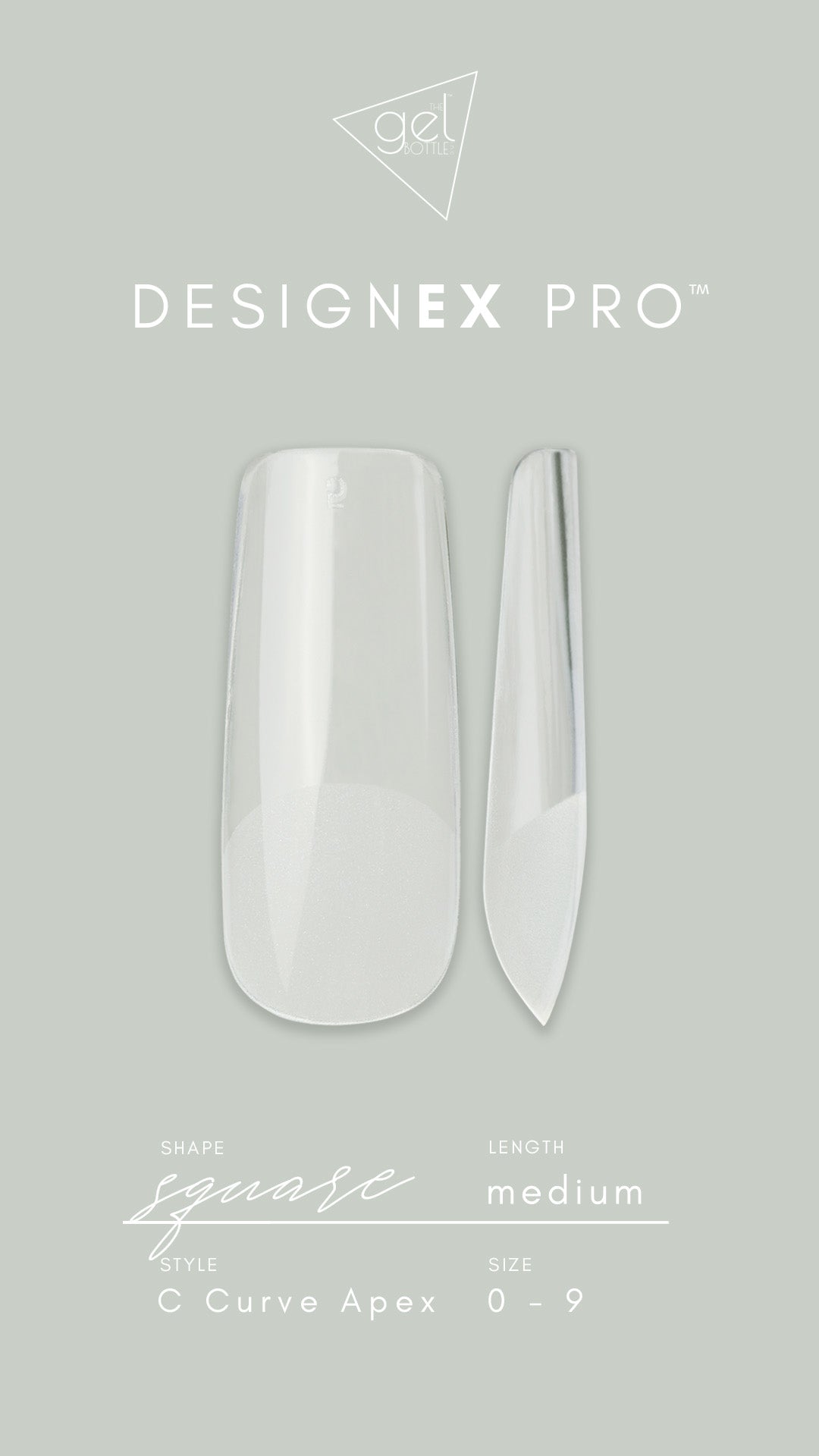 DesignEx Pro Medium Square Tips | The GelBottle